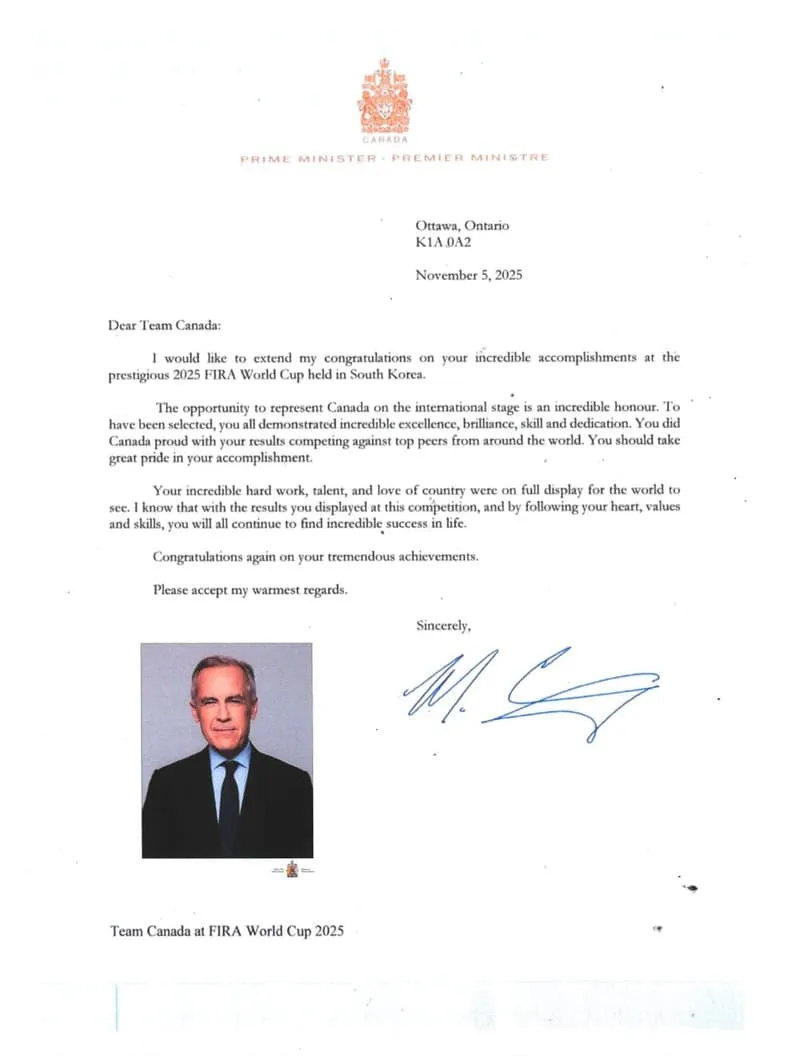 Prime Minister of Canada — Team Canada